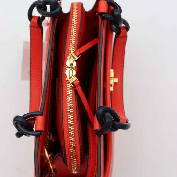 Tory Burch Kira Leather Small Tote Crossbody Bag - Picture 5 of 8